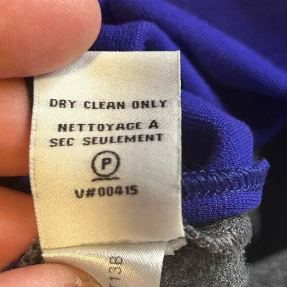 Diane von Furstenberg purple and gray colorblock sheath  Hallie dress size 6 - Picture 7 of 8